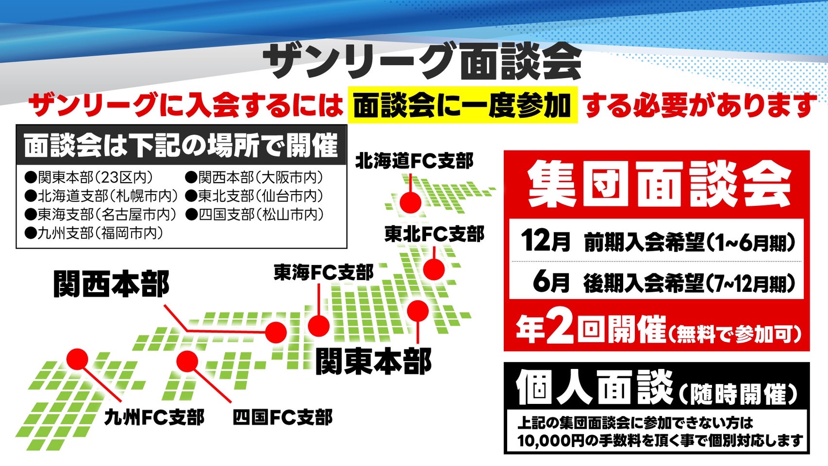 ザンリーグ面談会